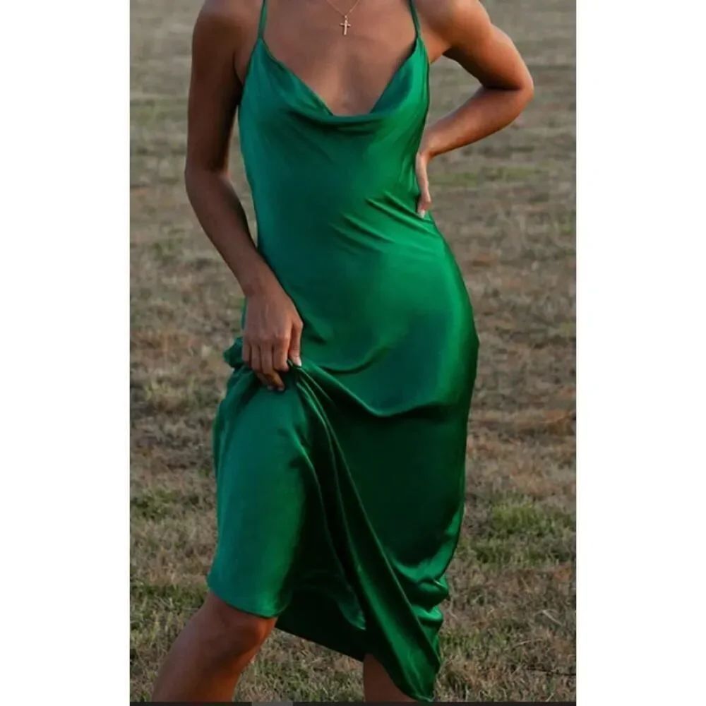 Rat & Boa Gigi Midi Slip Dress NWT Sz. XXL - Picture 2 of 9